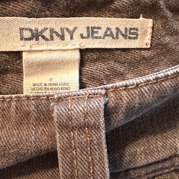 DKNY Women's Tan Cropped Ankle Jeans Brown Denim Size 8 - Picture 4 of 4